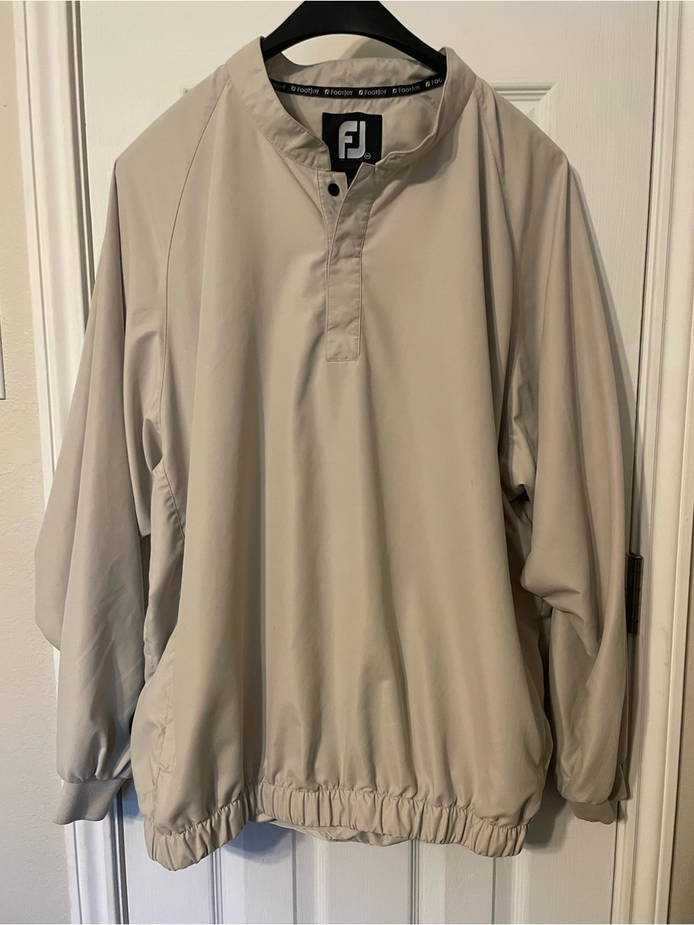FootJoy Light Beige Pullover Windbreaker